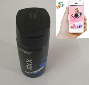 Hidden Wireless Security Cameras Frangrance Spray Bottle in Bathroom Full HD 1080P For iOSAndriod System